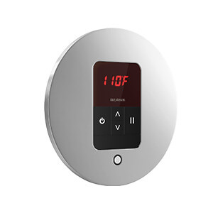 iTempo Round Steam Shower Control in Polished Chrome